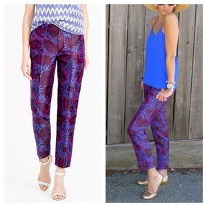 J Crew Midnight Floral Pants size 0